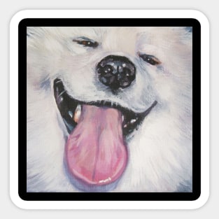 samoyed Fine Art Painting Sticker